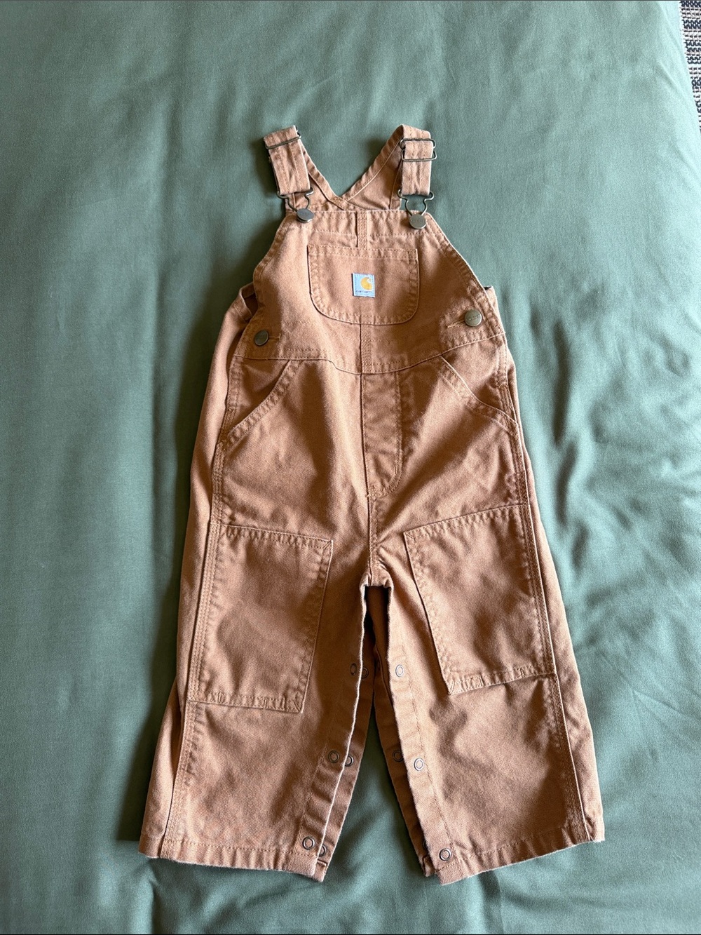 {CARHARTT} toddler brown tan overalls 18m